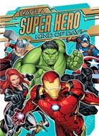 Avengers verjaardagskaart superhero
